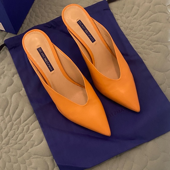 Stuart Weitzman Vibrant Orange Heels - Picture 11 of 14
